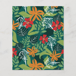 Wild Forest Bloemen Scrapbook Papier