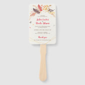 Wild Forest Bloemen Varen Paddenstoelen Foliage Br Handwaaier (Voorkant)