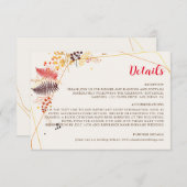 Wild Forest Bloemen Varen Paddenstoelen Foliage Br Informatiekaartje (Voorkant / Achterkant)