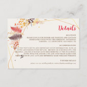 Wild Forest Bloemen Varen Paddenstoelen Foliage Br Informatiekaartje (Voorkant)