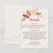 Wild Forest Bloemen Varen Paddenstoelen Foliage Br Informatiekaartje (Voorkant / Achterkant)