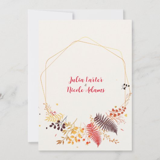 Wild Forest Bloemen Varen Paddenstoelen Foliage Br Kaart (Achterkant)