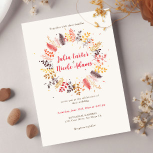 Wild Forest Bloemen Varen Paddenstoelen Foliage Br Kaart