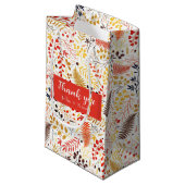 Wild Forest Bloemen Varen Paddenstoelen Foliage Br Klein Cadeauzakje (Voorkant Gekanteld)