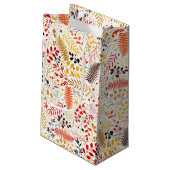 Wild Forest Bloemen Varen Paddenstoelen Foliage Br Klein Cadeauzakje (Achterkant Gekanteld)