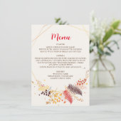 Wild Forest Bloemen Varen Paddenstoelen Foliage Br Menu (Staand voorkant)