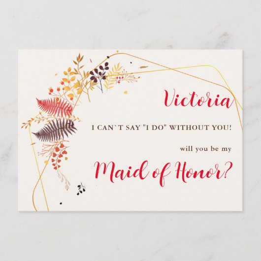 Wild Forest Bloemen Varen Paddenstoelen Foliage Br Menu (Voorkant)