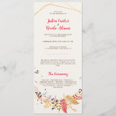 Wild Forest Bloemen Varen Paddenstoelen Foliage Br Programmakaart (Voorkant)