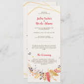 Wild Forest Bloemen Varen Paddenstoelen Foliage Br Programmakaart (Voorkant / Achterkant)