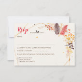 Wild Forest Bloemen Varen Paddenstoelen Foliage Br RSVP Kaartje (Voorkant)