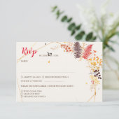 Wild Forest Bloemen Varen Paddenstoelen Foliage Br RSVP Kaartje (Staand voorkant)