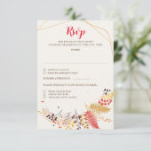 Wild Forest Bloemen Varen Paddenstoelen Foliage Br RSVP Kaartje (Staand voorkant)