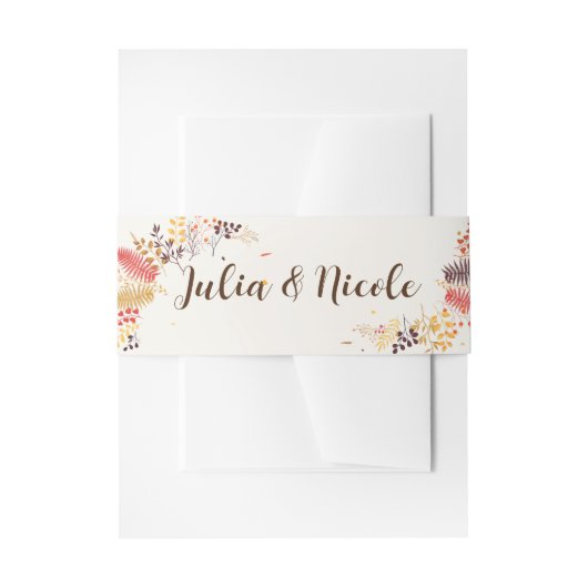 Wild Forest Bloemen Varen Paddenstoelen Foliage Br Uitnodigingen Wikkel (Voorkant Voorbeeld)