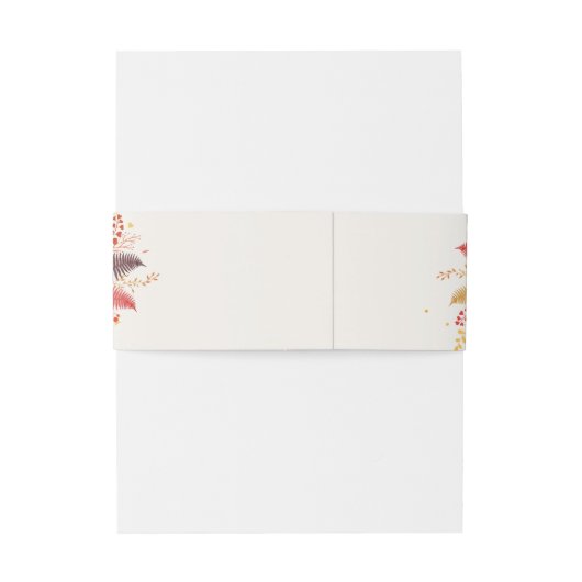 Wild Forest Bloemen Varen Paddenstoelen Foliage Br Uitnodigingen Wikkel (Achterkant Voorbeeld)