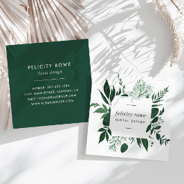 Wild Forest | Botanisch Lijst Vierkante Visitekaartje