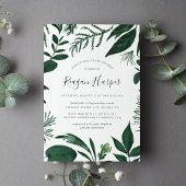 Wild Forest | Botanische Baby shower Kaart