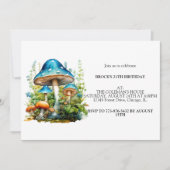 Wild Forest Champignons Verjaardagsfeest Kaart (Voorkant)