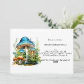 Wild Forest Champignons Verjaardagsfeest Kaart (Staand voorkant)