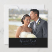 Wild Forest Floral Black Spanish Wedding Kaart (Voorkant)