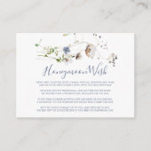 Wild Forest Floral Honeymoon Wish Informatiekaartje (Voorkant)
