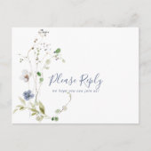 Wild Forest Floral Menu Keuze RSVP (Voorkant)