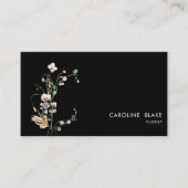 Wild Forest Floral Minimalistisch Eenvoudige QR-co Visitekaartje (Voorkant)