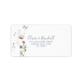 Wild Forest Floral RSVP-adreslabel Etiket (Voorkant)