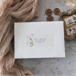 Wild Forest Floral RSVP-adreslabel Etiket