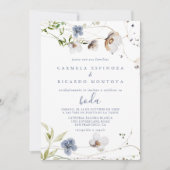 Wild Forest Floral Spain Wedding Kaart (Voorkant)