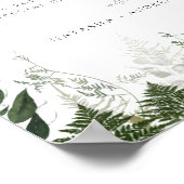 Wild Forest Foliage Wedding Favor Poster (Hoek)