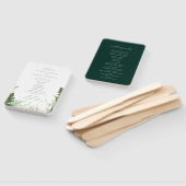 Wild Forest Foliage Wedding Programme Handwaaier (Niet-gemonteerd)
