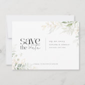 Wild Forest Greenery Wedding Save The Date (Voorkant)