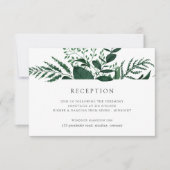 Wild Forest | Groene Botanische Omheining Kaart (Voorkant)