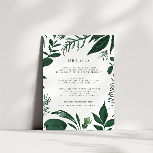 Wild Forest Guest Information Kaart