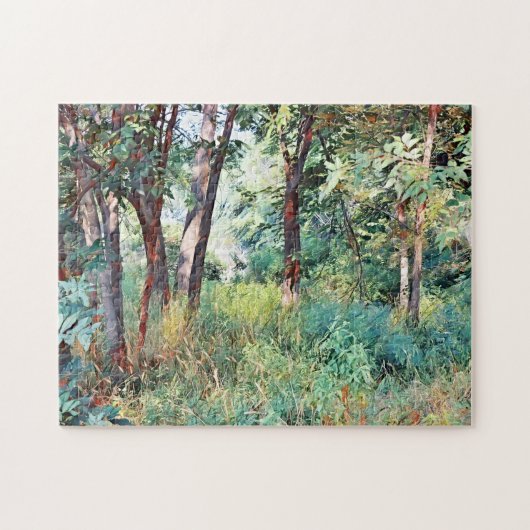 Wild Forest Illustrated Art Puzzle Legpuzzel (Horizontaal)