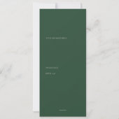 Wild Forest Paard Kaart — Ren Vrij (Achterkant)