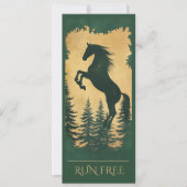 Wild Forest Paard Kaart — Ren Vrij (Voorkant)