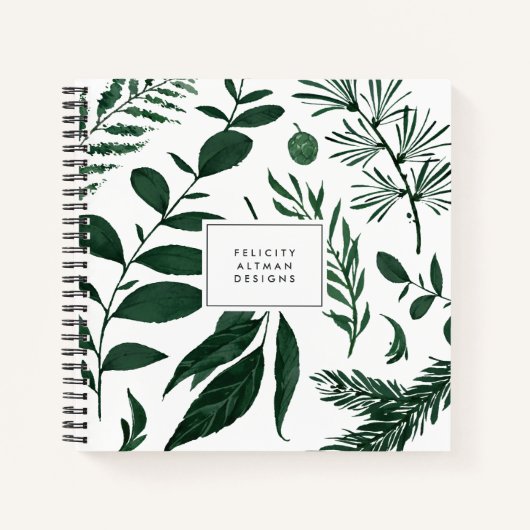 Wild Forest Personalized Notitieboek (Voorkant)