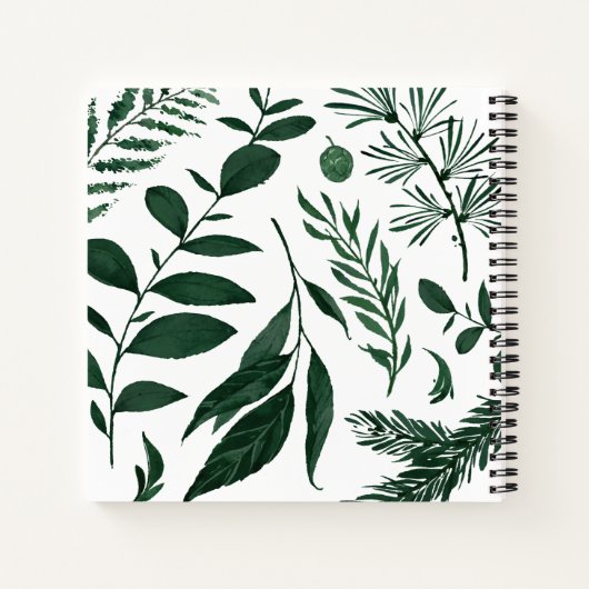 Wild Forest Personalized Notitieboek (Achterkant)