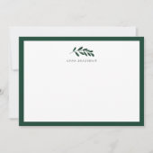 Wild Forest Personalized Stationery Flat Card Notitiekaartje (Voorkant)