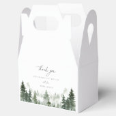 Wild Forest Pines Bruiloft Dank u Bedankdoosjes (Geopend)