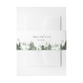 Wild Forest Pines Bruiloft Uitnodigingen Wikkel (Voorkant Voorbeeld)