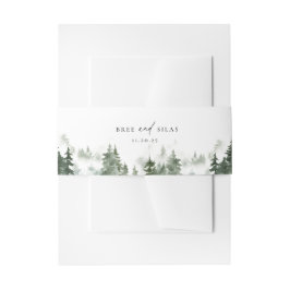 Wild Forest Pines Bruiloft Uitnodigingen Wikkel