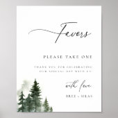 Wild Forest Pines Trouwgunst Poster (Voorkant)