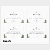 Wild Forest Pines Welkom Rechthoekige Sticker (Vel)