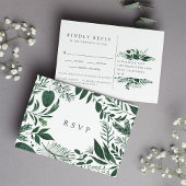 Wild Forest RSVP-Briefkaart met keuze uit maaltijd Uitnodiging Briefkaart