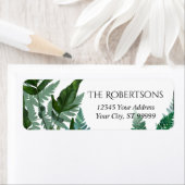 Wild Forest Varen Blad Bruiloft | Retouradres Etiket (Insitu)