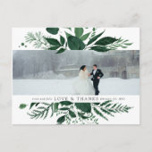 Wild Forest | Weddenfoto Hartelijk dank Briefkaart (Voorkant)