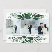 Wild Forest | Weddenschap Foto flat - Hartelijk da Bedankkaart (Voorkant)