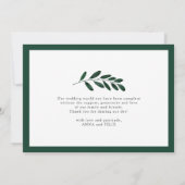 Wild Forest | Weddenschap Foto flat - Hartelijk da Bedankkaart (Achterkant)